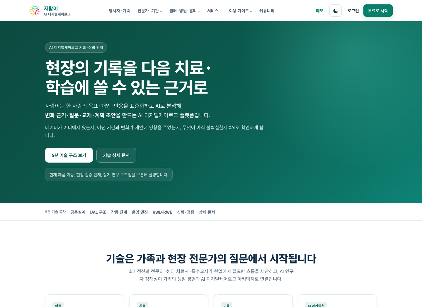 공개 기술·신뢰 페이지